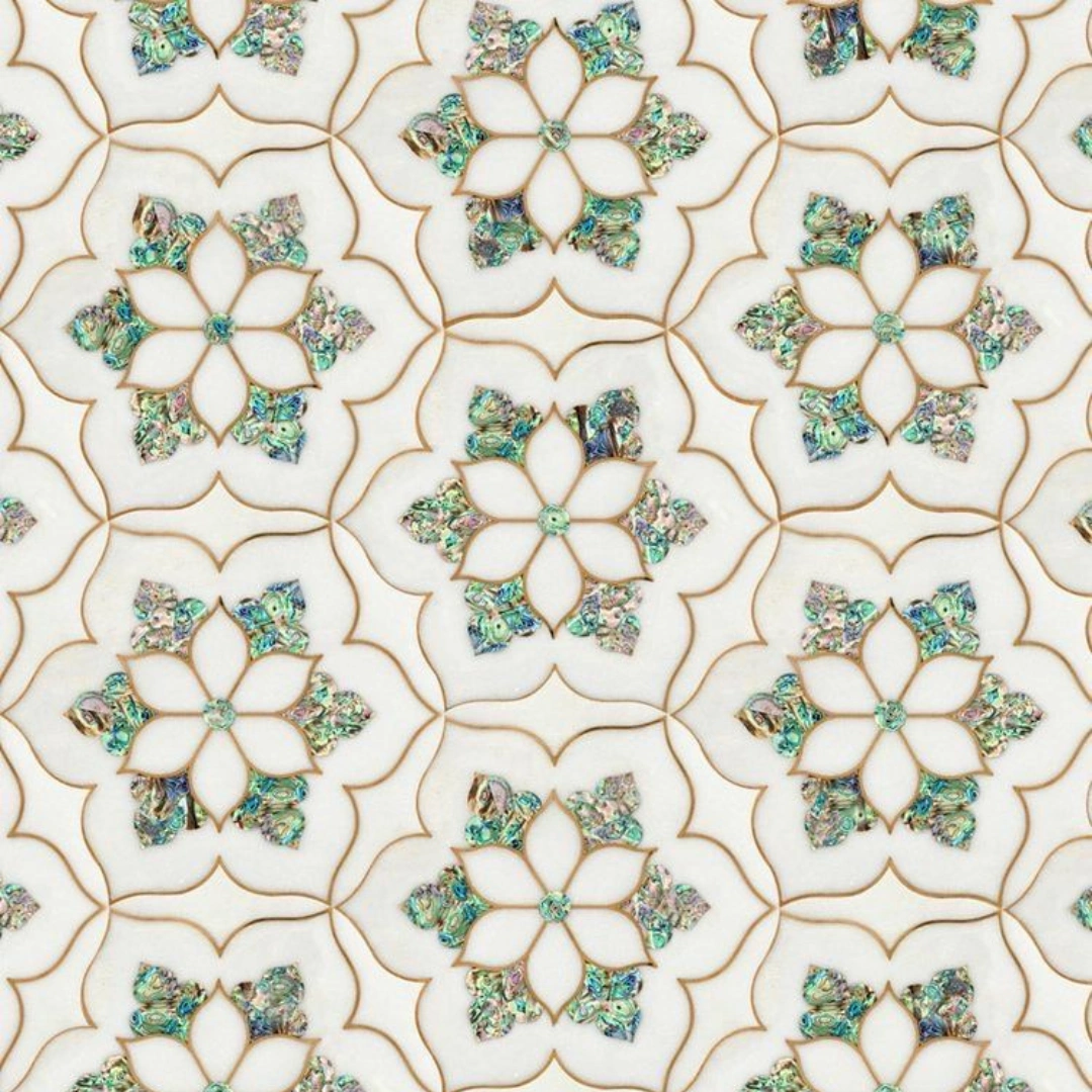 Brass Marble Flooring 